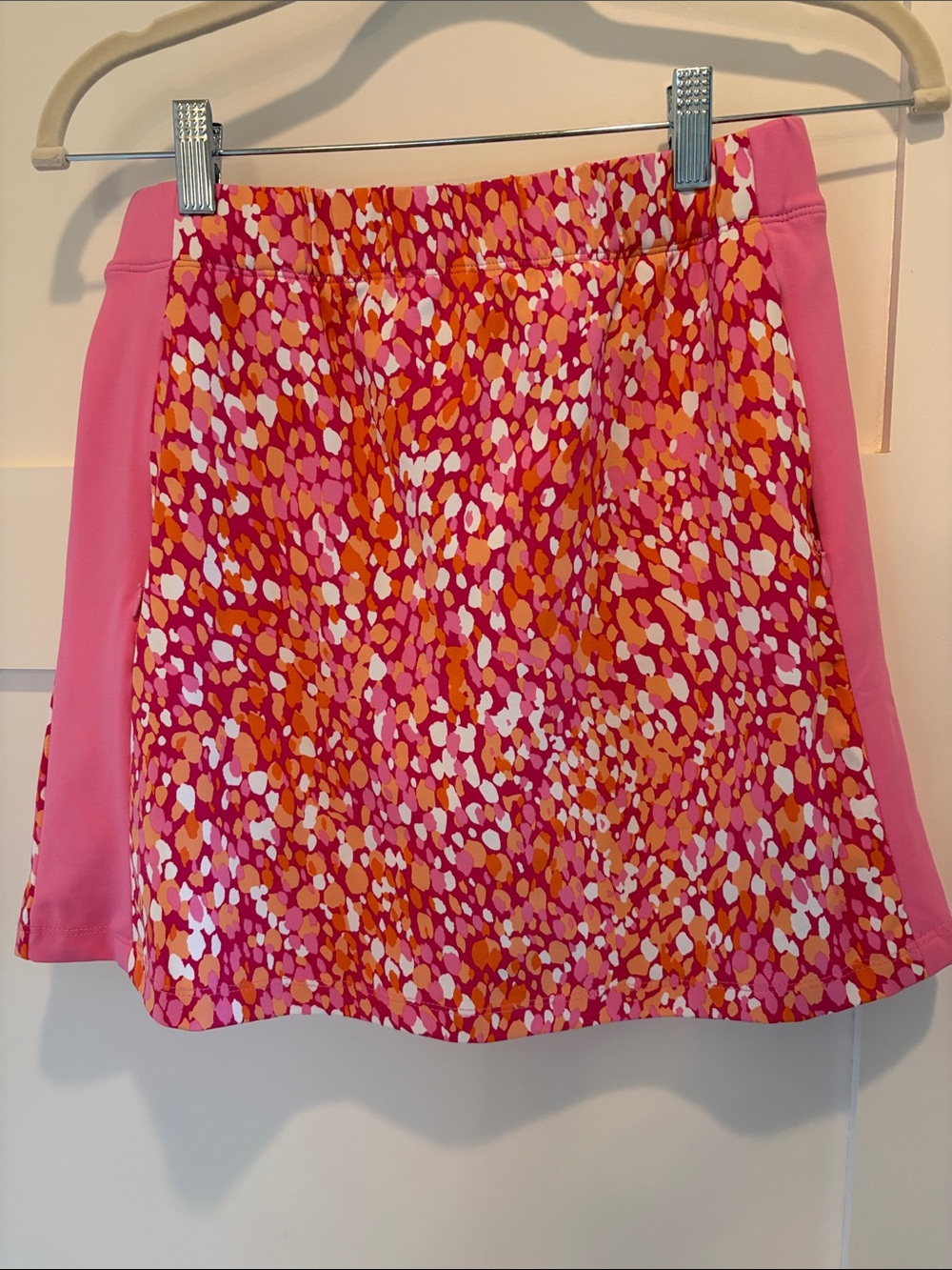 J. McLaughlin Pink Multicolor Printed Skort with pockets